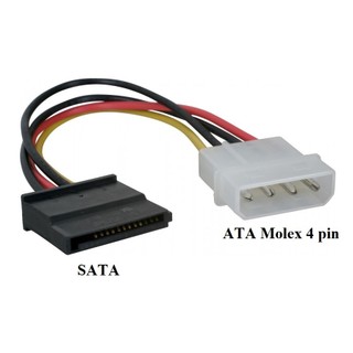 Cáp chia nguồn Sata , Cáp chia nguồn Ata molex 4pin, cáp chuyển nguồn ATA ra Sata