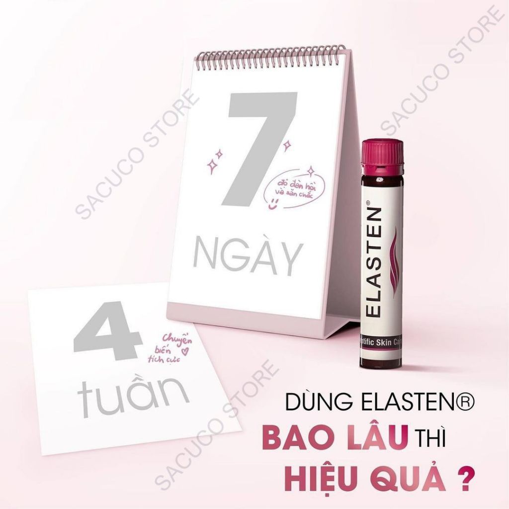 [Hàng Công Ty] Collagen Elasten Giúp Da Căng Mịn Chống Lão Hóa Tóc Chắc Khỏe Collagen Số 1 Tại Đức 28 ống x 25ml