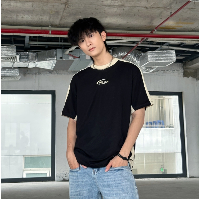 Áo thun nam nữ local brand unisex Boizclub Stripe lines