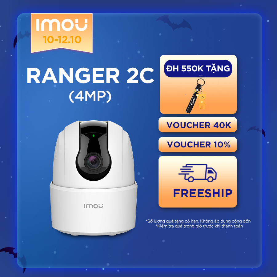Camera Wifi trong nhà Imou Ranger 2C (4MP)/ Ranger SE (4MP) I IPC-TA42P I Đàm thoại