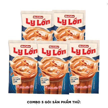 Hộp 10 gói Cà phê sữa đá Maccoffee ly lớn