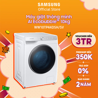 [Voucher ELSSDA10 giảm 10% Đơn từ 1TR] Máy giặt thông minh Samsung AI EcoBubble 10kg WW10TP44DSH - Miễn phí công lắp đặt