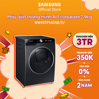 [Voucher ELSSDA10 giảm 10% Đơn từ 1TR] Máy giặt Samsung Inverter 9 Kg WW90TP54DSB/SV Có Cửa Phụ - Miễn phí công lắp đặt