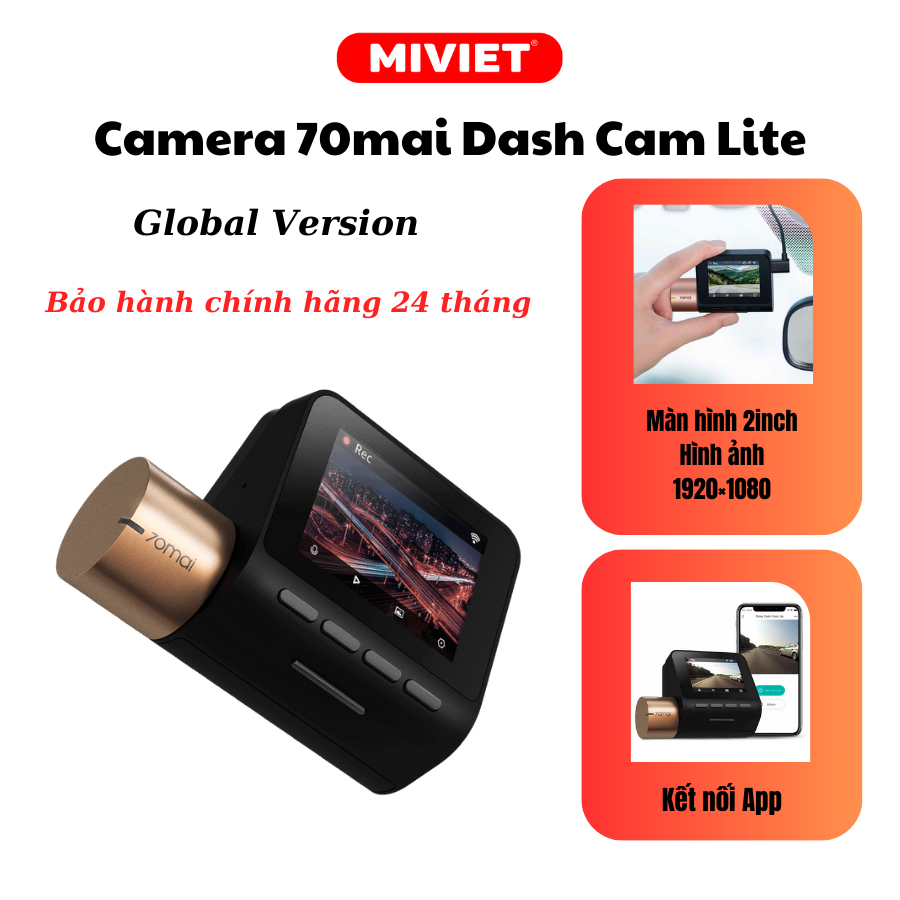 Camera hành trình Xiaomi 70MAI A500S  - A500s-1  - Quay 2K - Hàng chính hãng