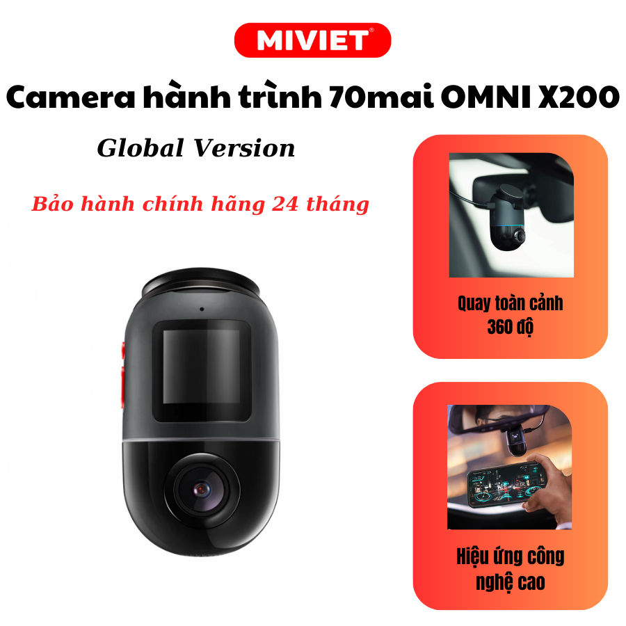Camera hành trình Xiaomi 70MAI A500S  - A500s-1  - Quay 2K - Hàng chính hãng