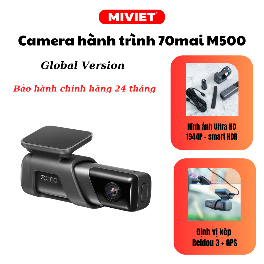 Camera hành trình Xiaomi 70MAI A500S  - A500s-1  - Quay 2K - Hàng chính hãng