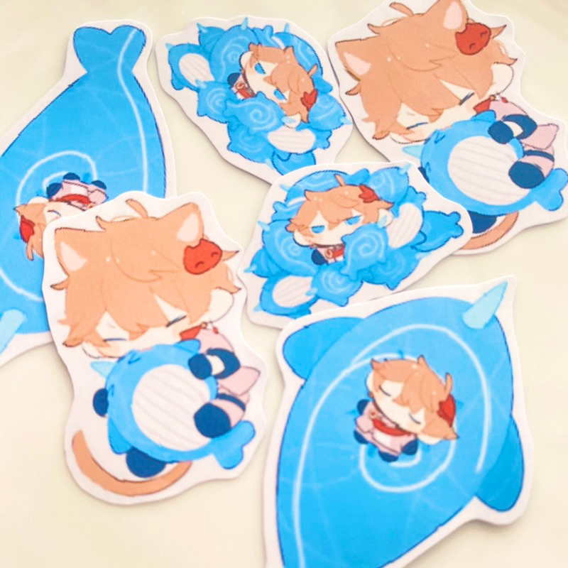 Set Sticker Childe Genshin Impact trang trí sổ tay