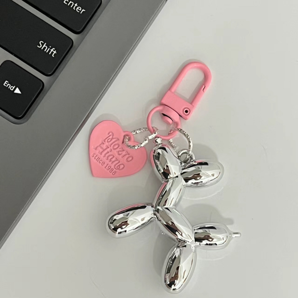 MVP3467 Móc Khóa Hình Chú Chó Và Bong Bóng Dễ Thương