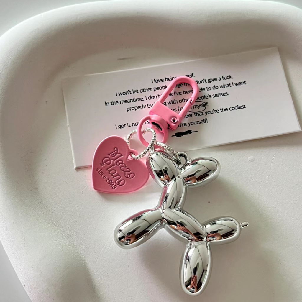 MVP3467 Móc Khóa Hình Chú Chó Và Bong Bóng Dễ Thương