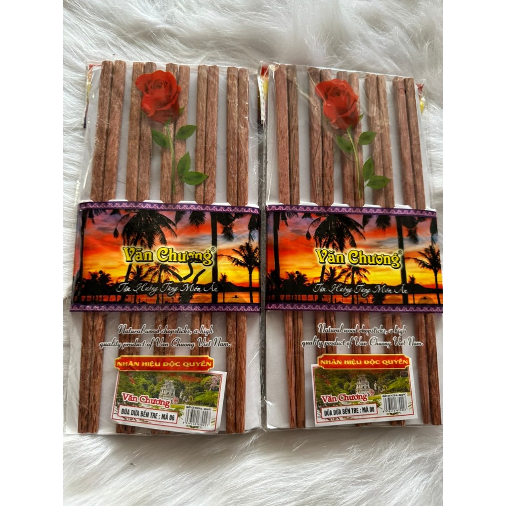 Đũa dừa bến tre Văn Chương bó 10 đôi