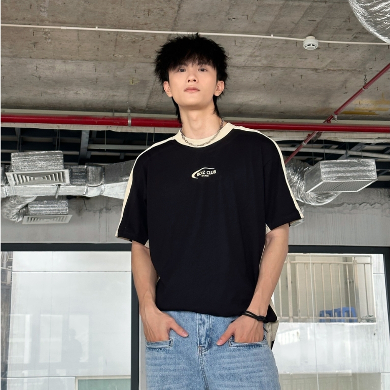 Áo thun nam nữ local brand unisex Boizclub Stripe lines