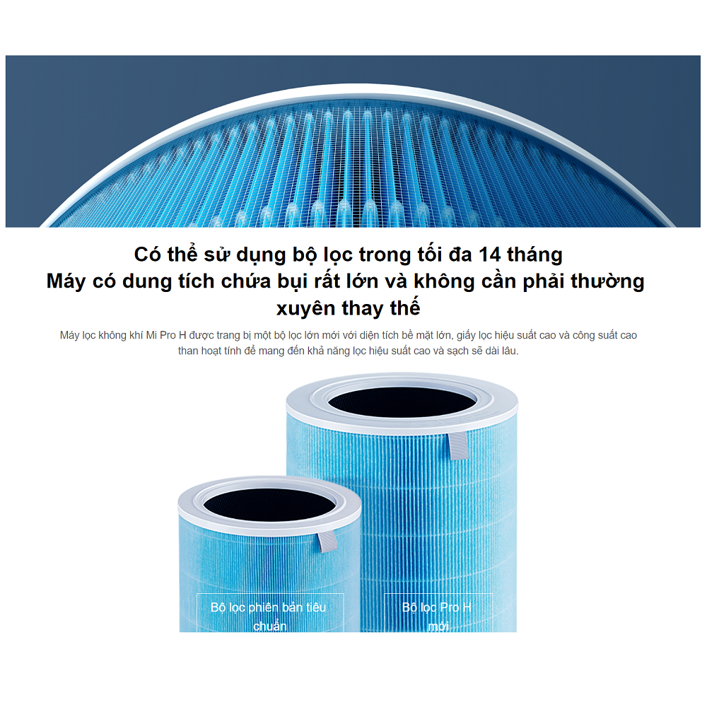 Máy Lọc Không Khí Xiaomi Smart Air Purifier Pro H - Hàng chính hãng