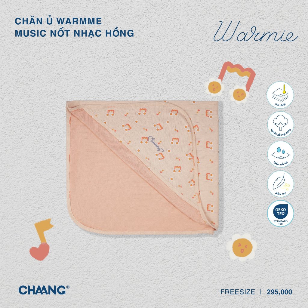 Chaang chăn ủ warmme cho bé sơ sinh, giúp bé ngủ ngon Music AW2023D11