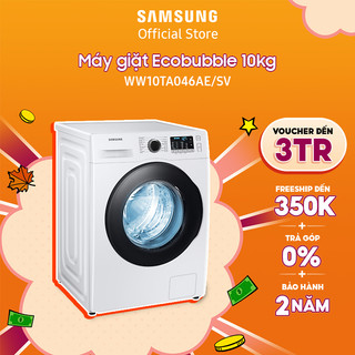 [Voucher ELSSDA10 giảm 10% Đơn từ 1TR] Máy giặt Samsung Ecobubble 10kg (WW10TA046AE)_Miễn phí công lắp đặt