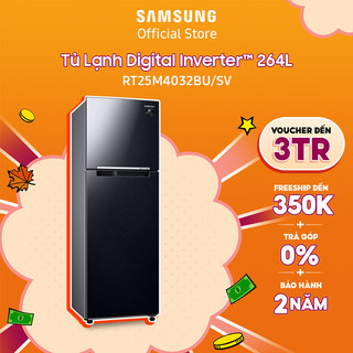 [Voucher ELSSDA10 giảm 10% Đơn từ 1TR] Tủ lạnh Samsung hai cửa Digital Inverter 256L (RT25M4032BU)