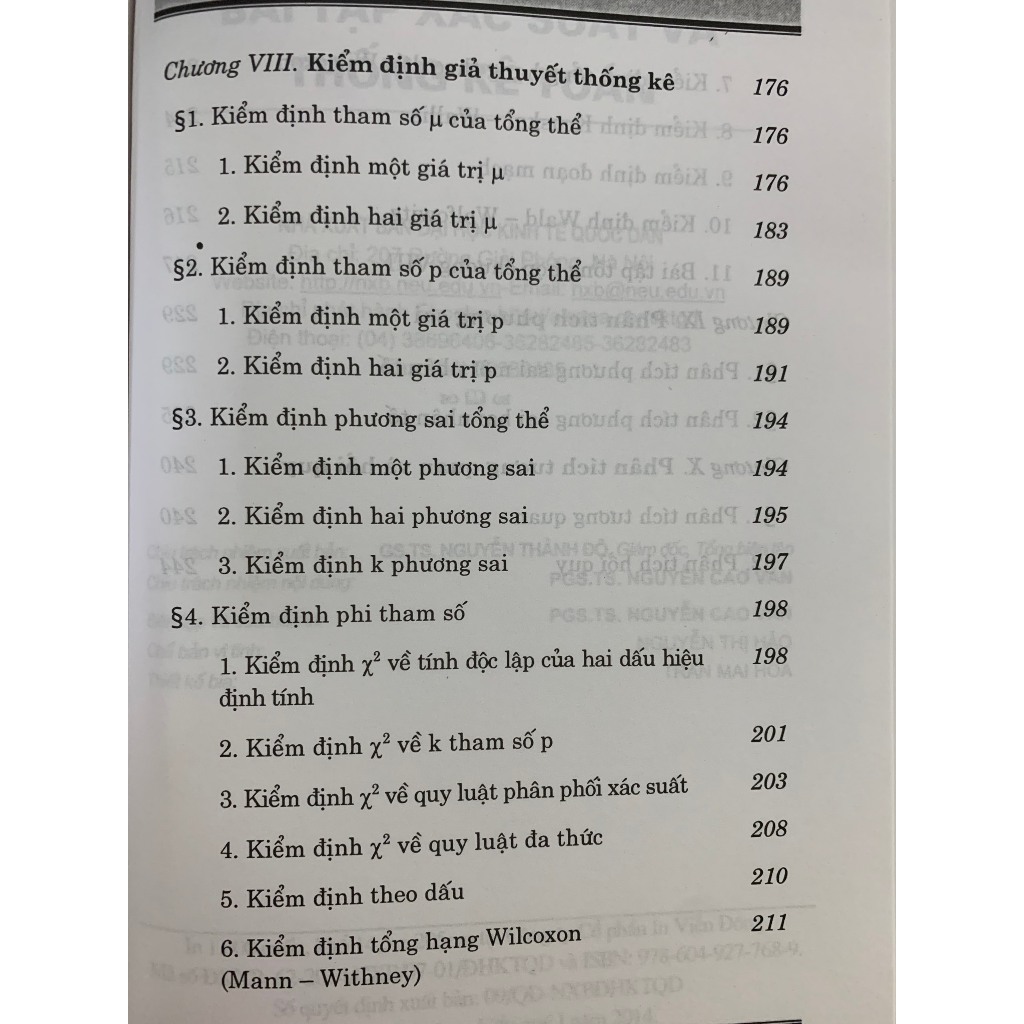 Sách - Bài Tập Xác Suất Và Thống Kê Toán - PGS. TS. Nguyễn Cao Văn
