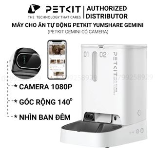 Máy Nhả Hạt Tự Động Cho Chó Mèo Có CAMERA, Hai Ngăn Petkit Gemini YumShare Dung Tích 5 Lít