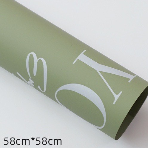 Tập 20 tờ giấy gói hoa chữ I LOVE YOU loại đẹp