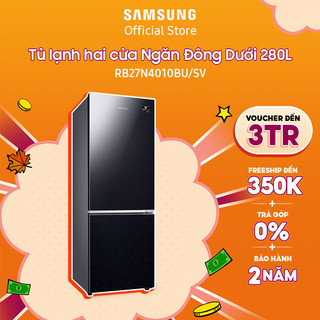 [Voucher ELSSDA10 giảm 10% Đơn từ 1TR] Tủ Lạnh hai cửa Samsung Inverter 280 Lít RB27N4010BU - Miễn phí lắp đặt