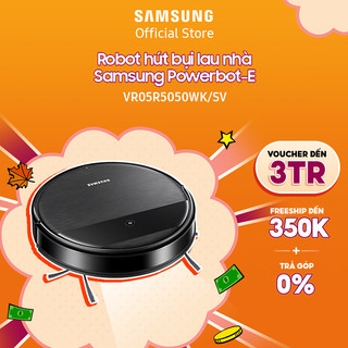 [Voucher ELSSDA10 giảm 10% Đơn từ 1TR] Robot hút bụi, lau sàn Samsung Powerbot-E lực hút cực mạnh 4200Pa (VR05R5050WK)