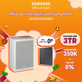 [Voucher ELSSDA10 giảm 10% Đơn từ 1TR] Máy lọc không khí Samsung 41m2 AX32BG3100GB, lọc bụi mịn PM0.3