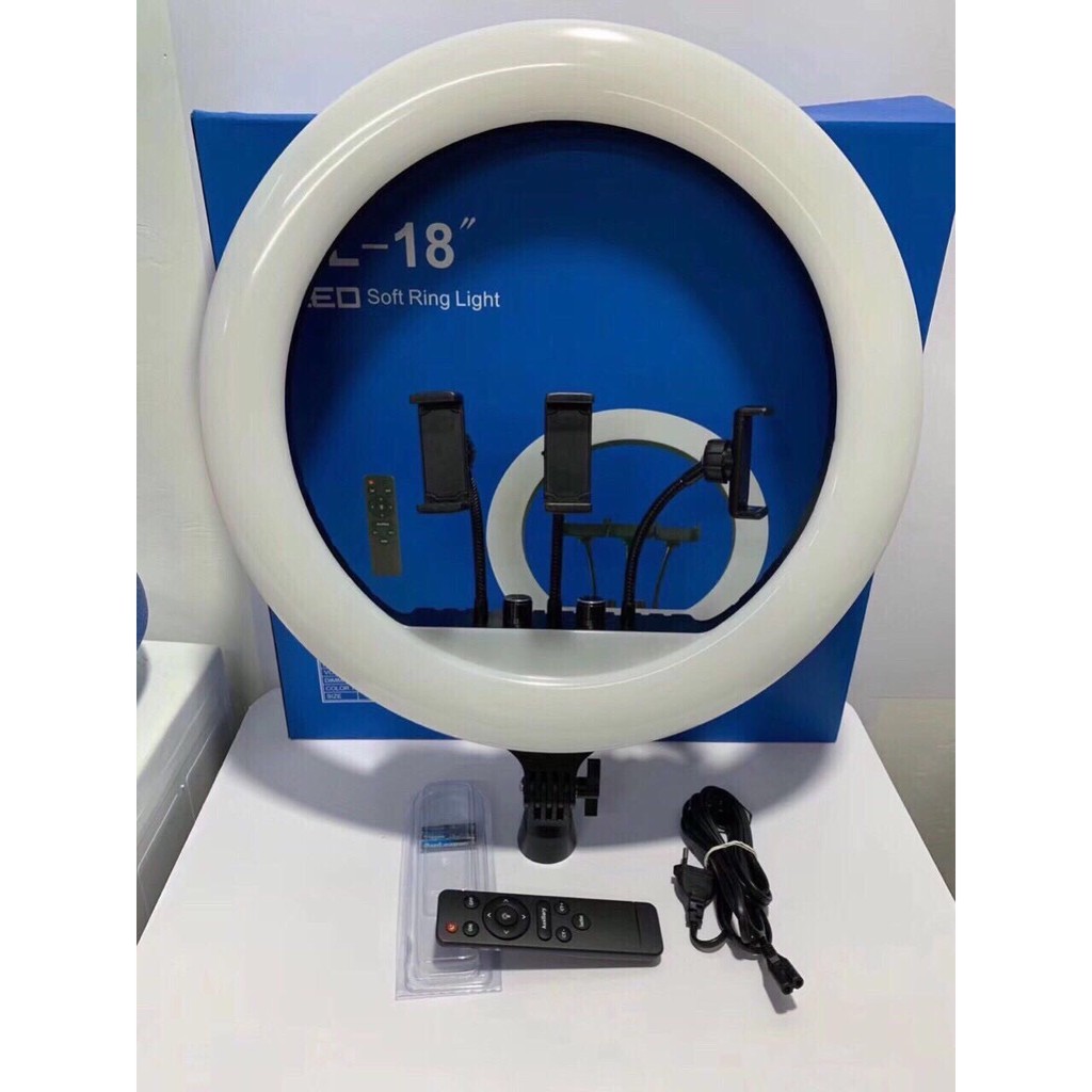 Đèn Livestream RL-18 45cm /RL-21 54cm Siêu Sáng Kèm Chân Cao 2m Hỗ Trợ Chụp Ảnh-Quay Phim-Make Up Bảo Hành 12 Tháng