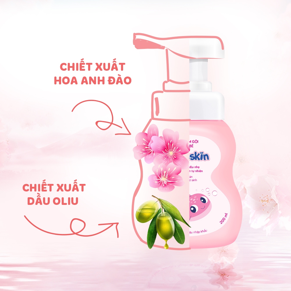 Sữa tắm gội cho bé Kutieskin 200ml