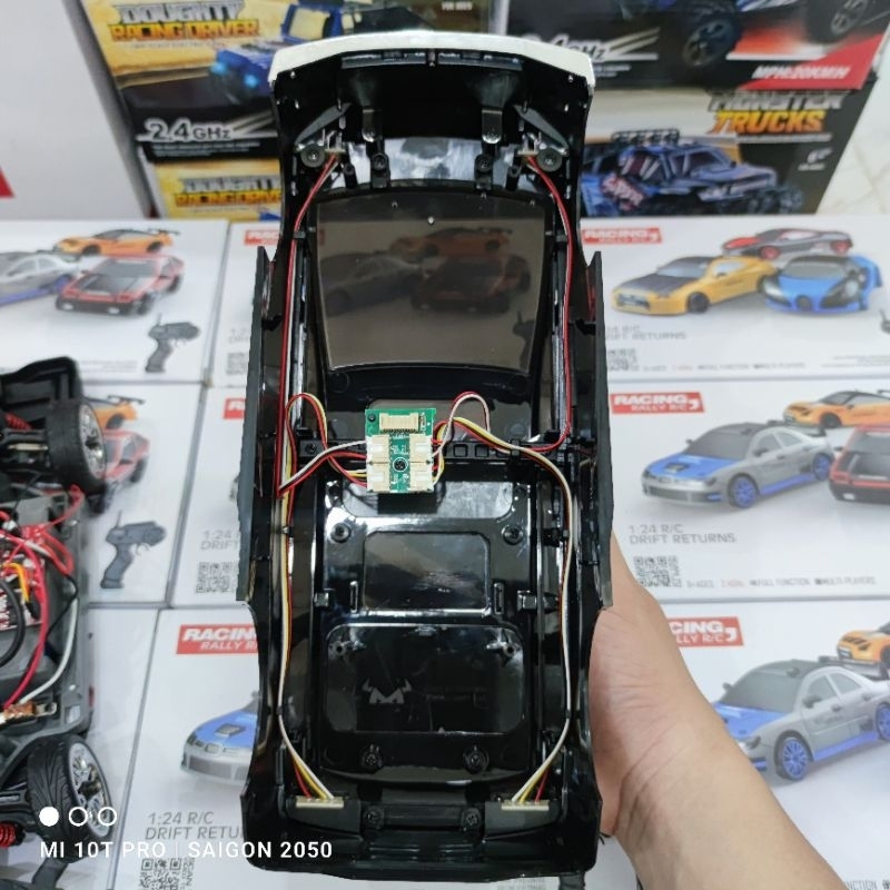 Xe điều khiển RC Drift tốc độ cao MN68 Alpha 1/16 có gyro, điều tốc, servo 3 dây chuẩn RC, xe điều khiển Drift giá rẻ