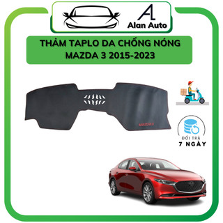 Thảm taplo xe ô tô Mazda 3 2015-2022,Taplo chống nóng da carbon hoặc nhung lông cừu . Hàng đẹp xuất sắc