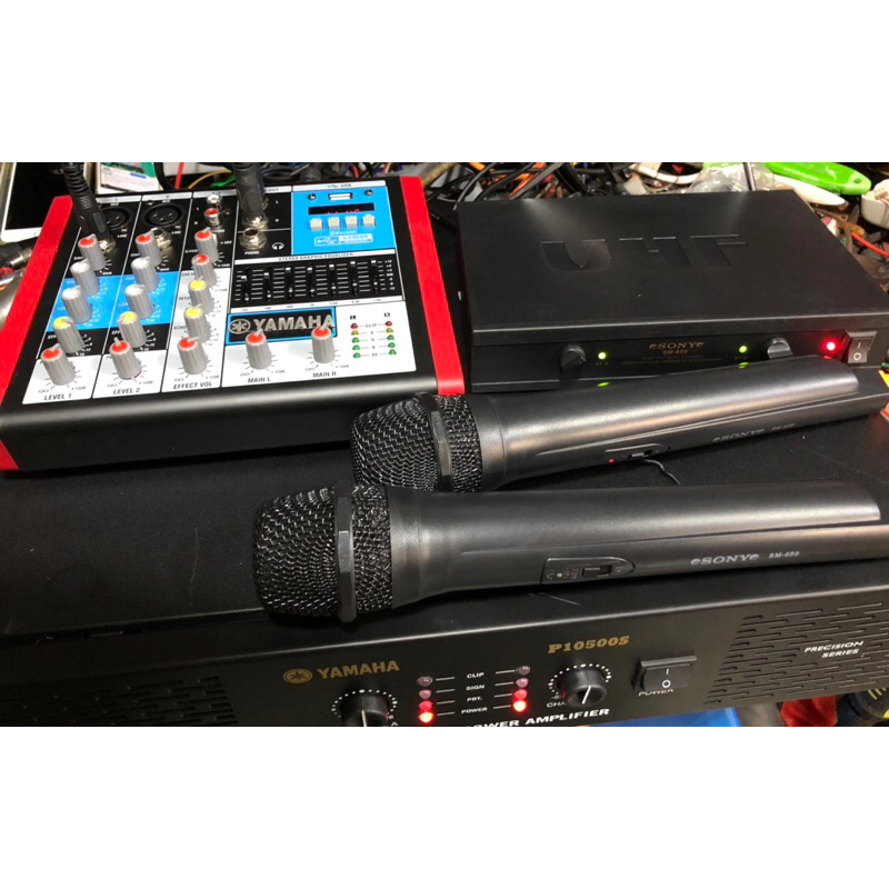 Mixer + micrô khong dây