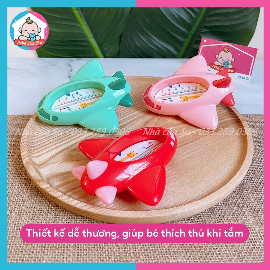 Nhiệt kế đo nước tắm hình máy bay đo nhanh, độ chính xác cao an toàn cho bé Nhà của Su