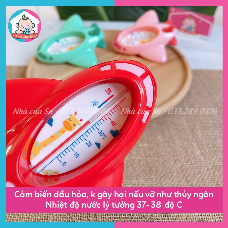 Nhiệt kế đo nước tắm hình máy bay đo nhanh, độ chính xác cao an toàn cho bé Nhà của Su