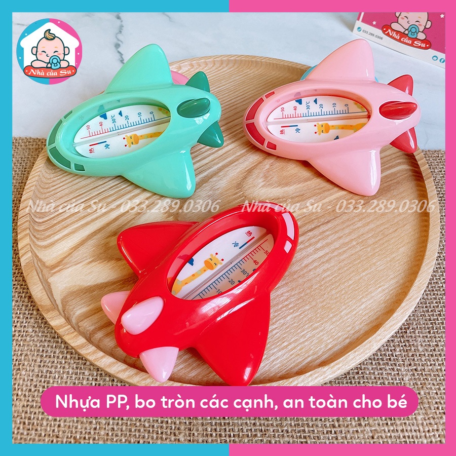 Nhiệt kế đo nước tắm hình máy bay đo nhanh, độ chính xác cao an toàn cho bé Nhà của Su