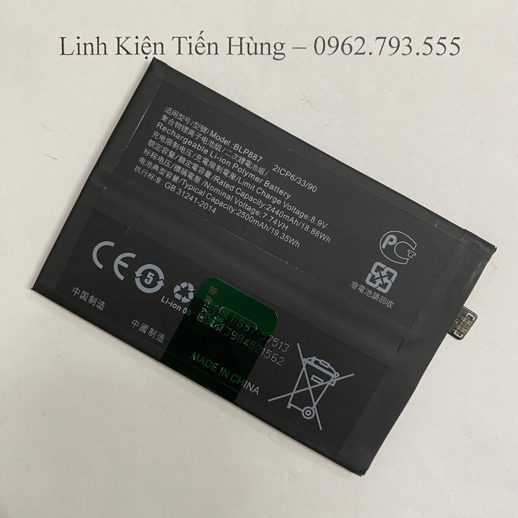 Pin zin Oppo Realme GT Neo 2 / GT2 Pro  loại AA kèm siu bao test đổi mới