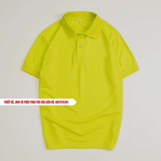 Áo thun polo xanh chuối nõn chuối (xanh neon) La' House Uniform(màu độc quyền chỉ có tại la'house)