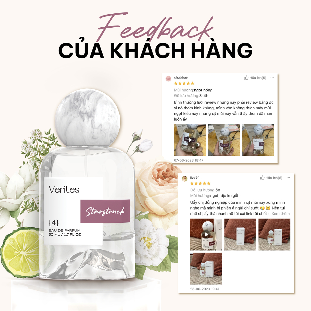 Nước Hoa Nữ Verites Starstruck Ngọt ngào, Quyến rũ, Tự tin 50ml