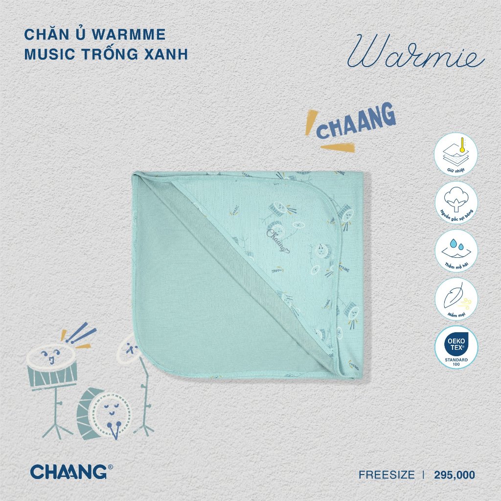 Chaang chăn ủ warmme cho bé sơ sinh, giúp bé ngủ ngon Music AW2023D11