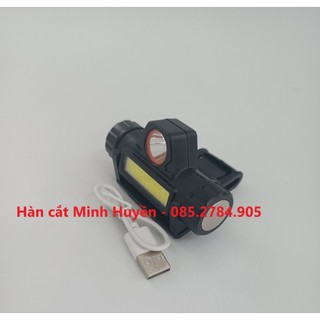 Đèn Led gắn vào mũ hàn điện tử, đèn pin siêu sáng 2 chế độ