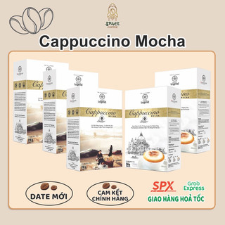 Combo 5 hộp Cà phê hòa tan Trung Nguyên Cappuccino Mocha - Capuchino Hazelnut - Cappuchino Dừa Coconut