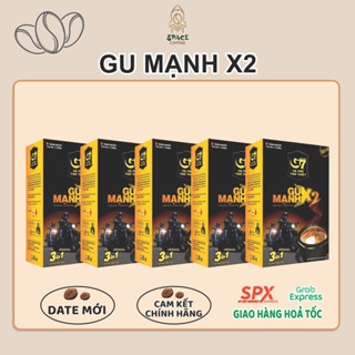 (Date T2/2027) Combo 5 hộp Cà Phê Hoà Tan Trung Nguyên G7 3in1 Gu Mạnh X2 Hộp 12 Gói 25gr