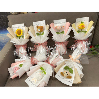 Hoa len đầu thú handmade