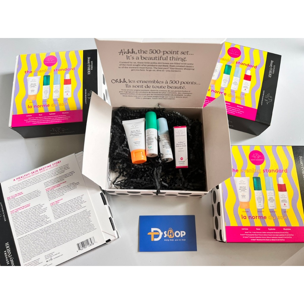 Set mỹ phẩm làm quà tặng dưỡng da thương hiệu Drunk Elephant 4 món