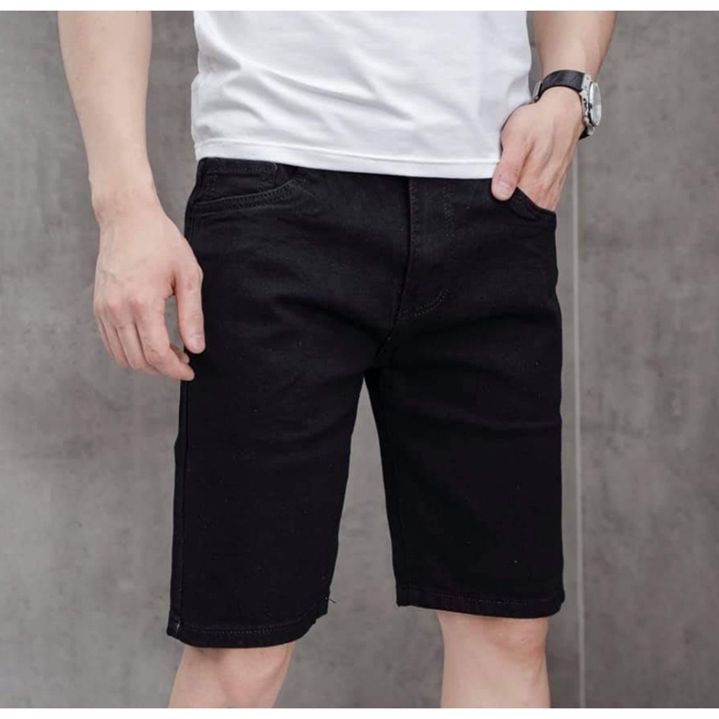 Quần short Jean nam VẢI CO GIÃN 4 chiều Quần đùi bò nam vải Jean cực đẹp-JeanCD004