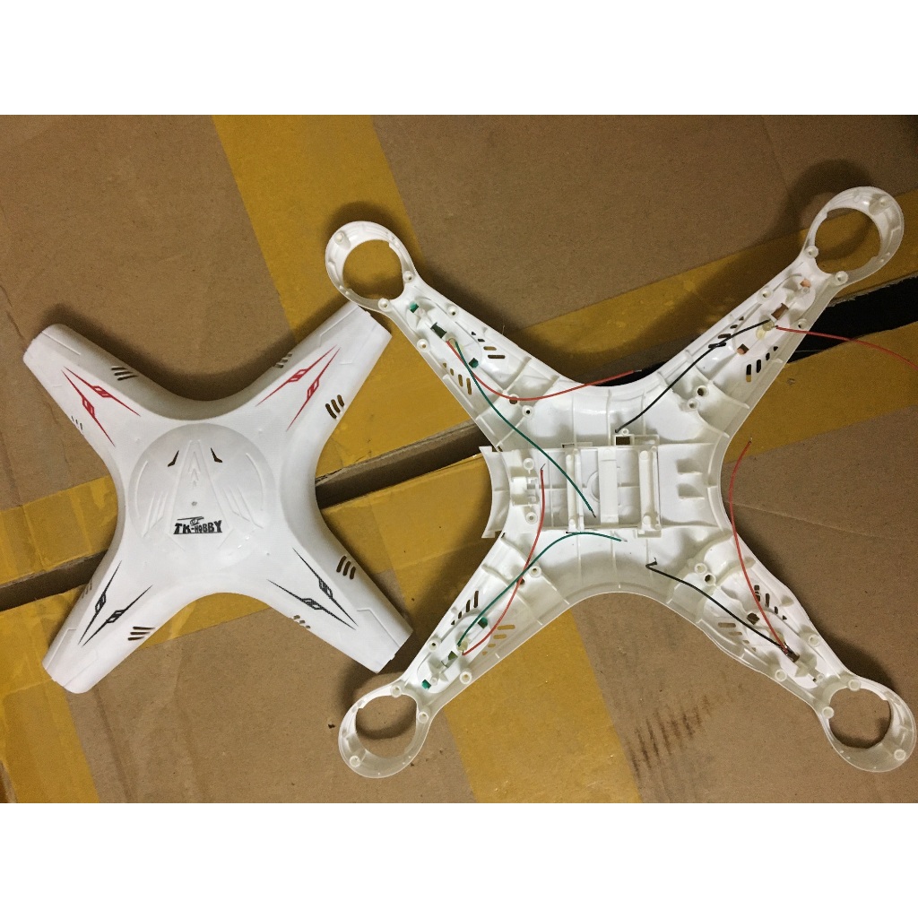Vỏ máy bay đồ chơi mô hình điều khiển từ xa flycam drone cũ X5C H5C