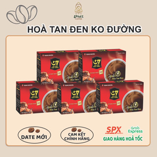 (Date T11/2026) Cà Phê G7 Đen Không Đường hộp 15 gói - Cafe Hoà Tan Trung Nguyên (Combo 5H, 10H)