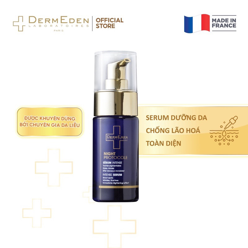 Serum chống lão hóa da và giảm nám tàn nhang DERMEDEN Intense Anti-ageing Retinol 1% + Niacinamide 5%  30ml