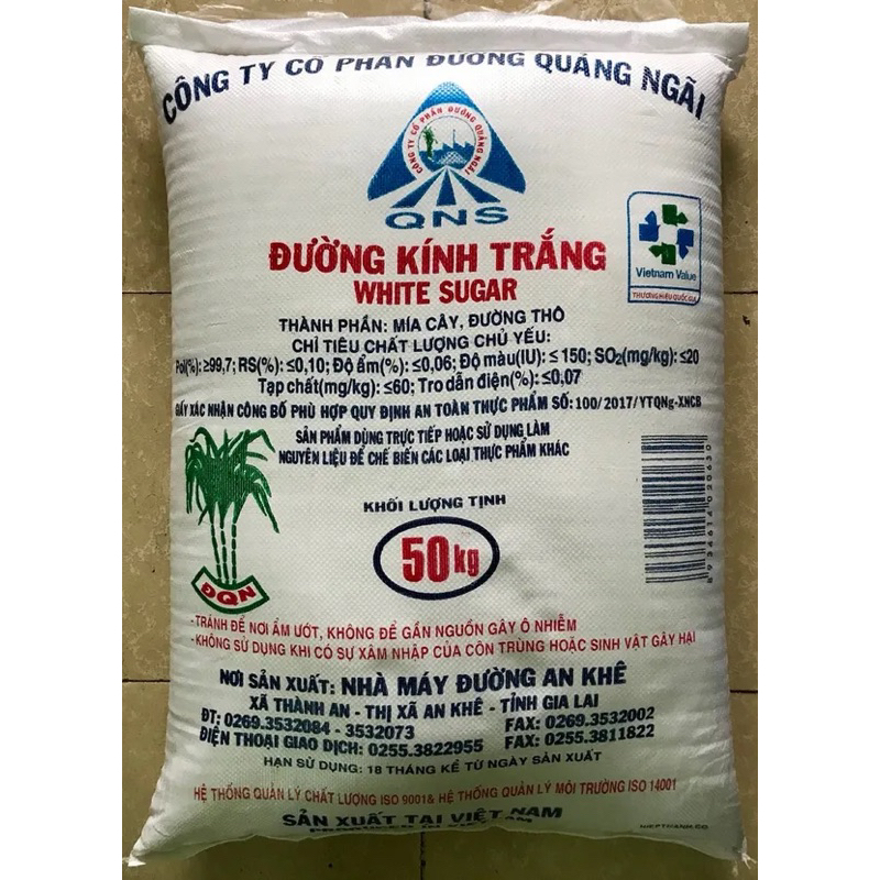 ĐƯỜNG CÁT TRẮNG AN KHÊ GÓI 1KG