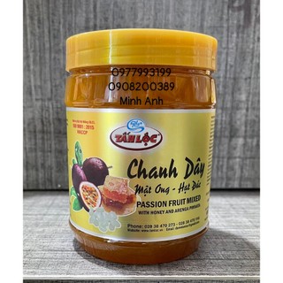 Chanh dây hạt đác mật ong hũ 900gr tấn lộc hoàn toàn thiên nhiên