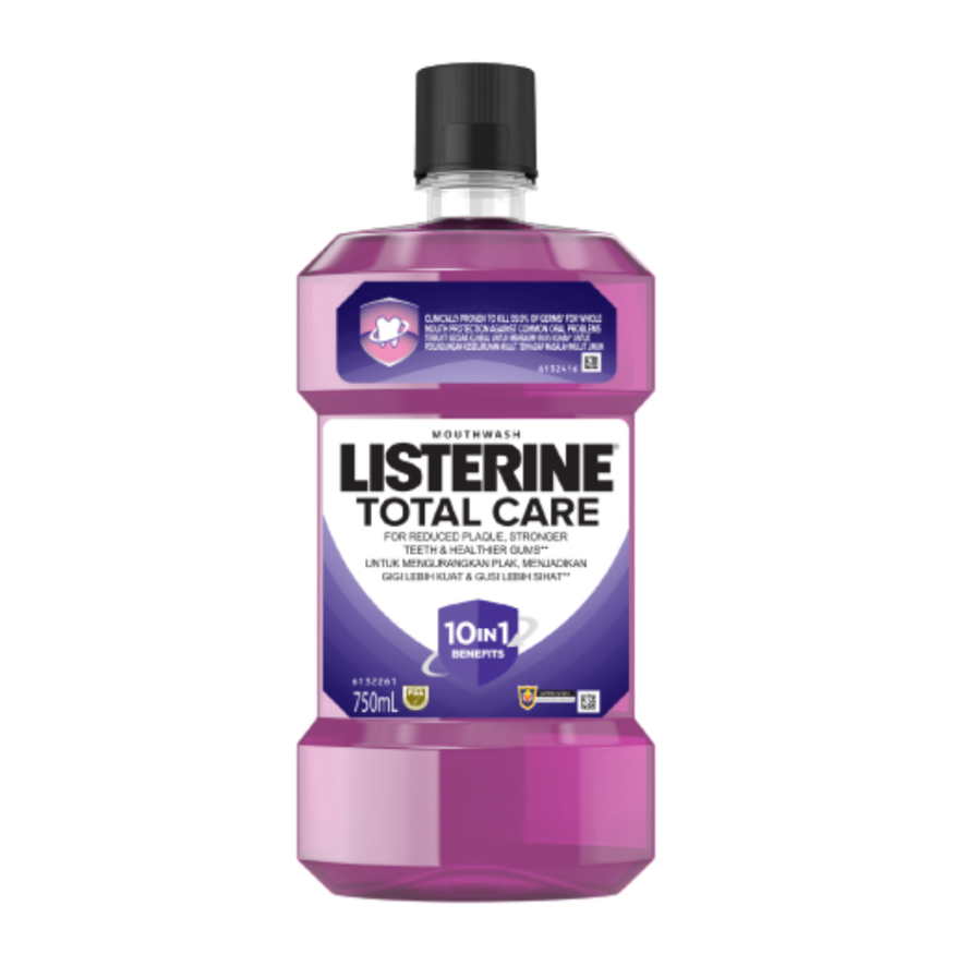 COMBO 2 Chai Nước Súc Miệng Listerine Total Care Tím Bảo Vệ Răng Và Nướu Toàn Diện 750x2