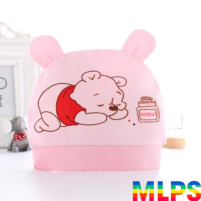 Mũ sơ sinh cotton họa tiết đáng yêu cho bé M12